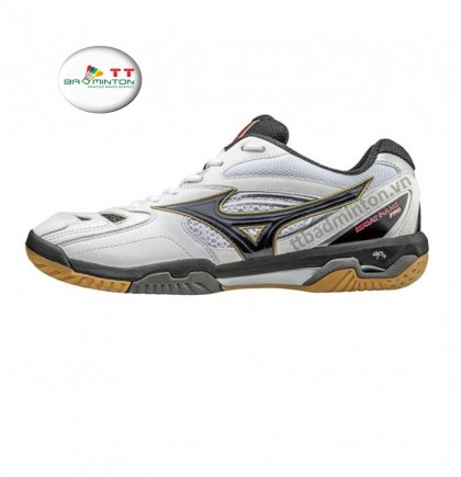 Giày cầu lông Mizuno (Nhật) Wave Fang Pro - Trắng đen