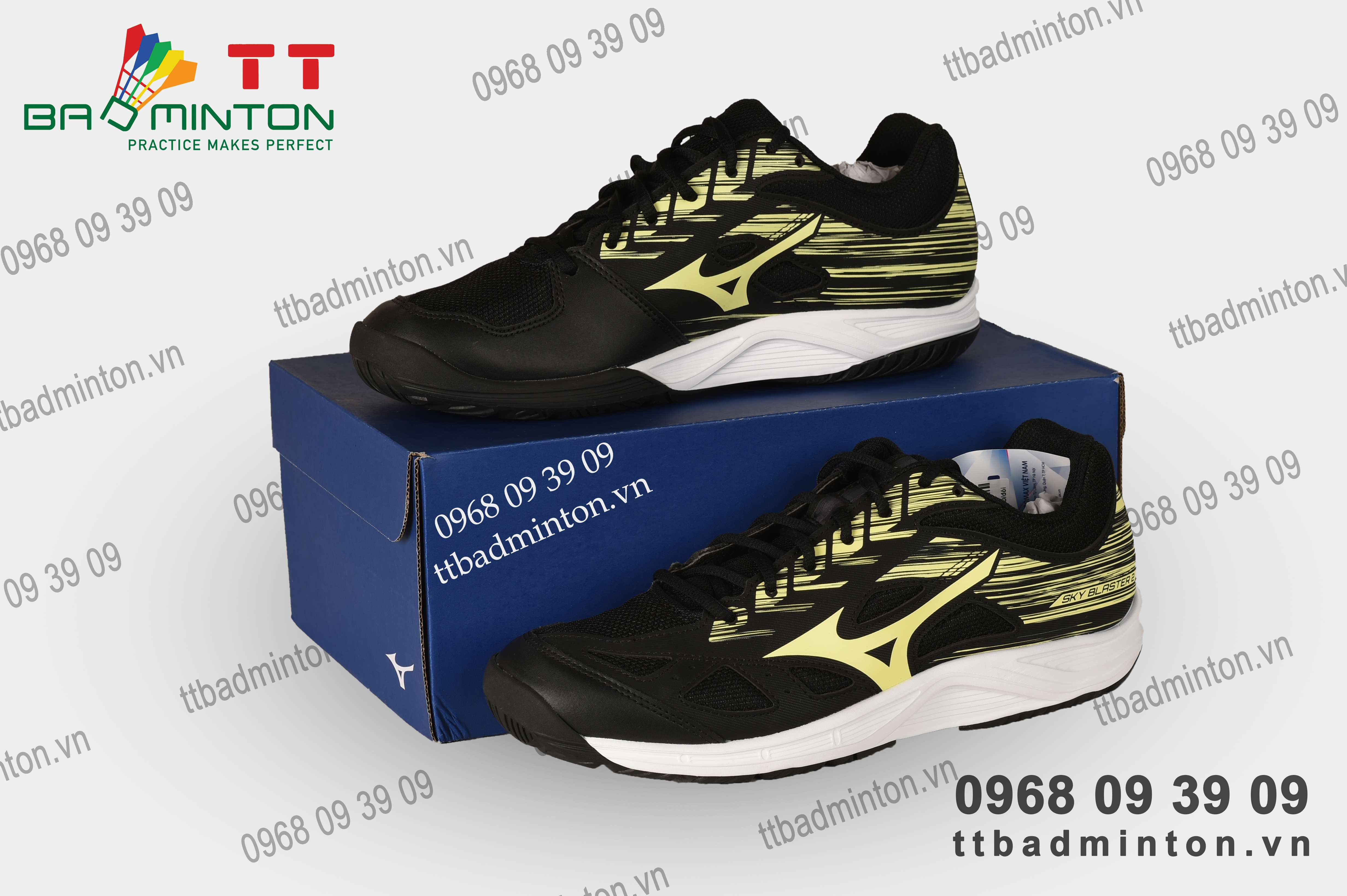 Giày Cầu Lông Mizuno Sky Blaster 2 Đen
