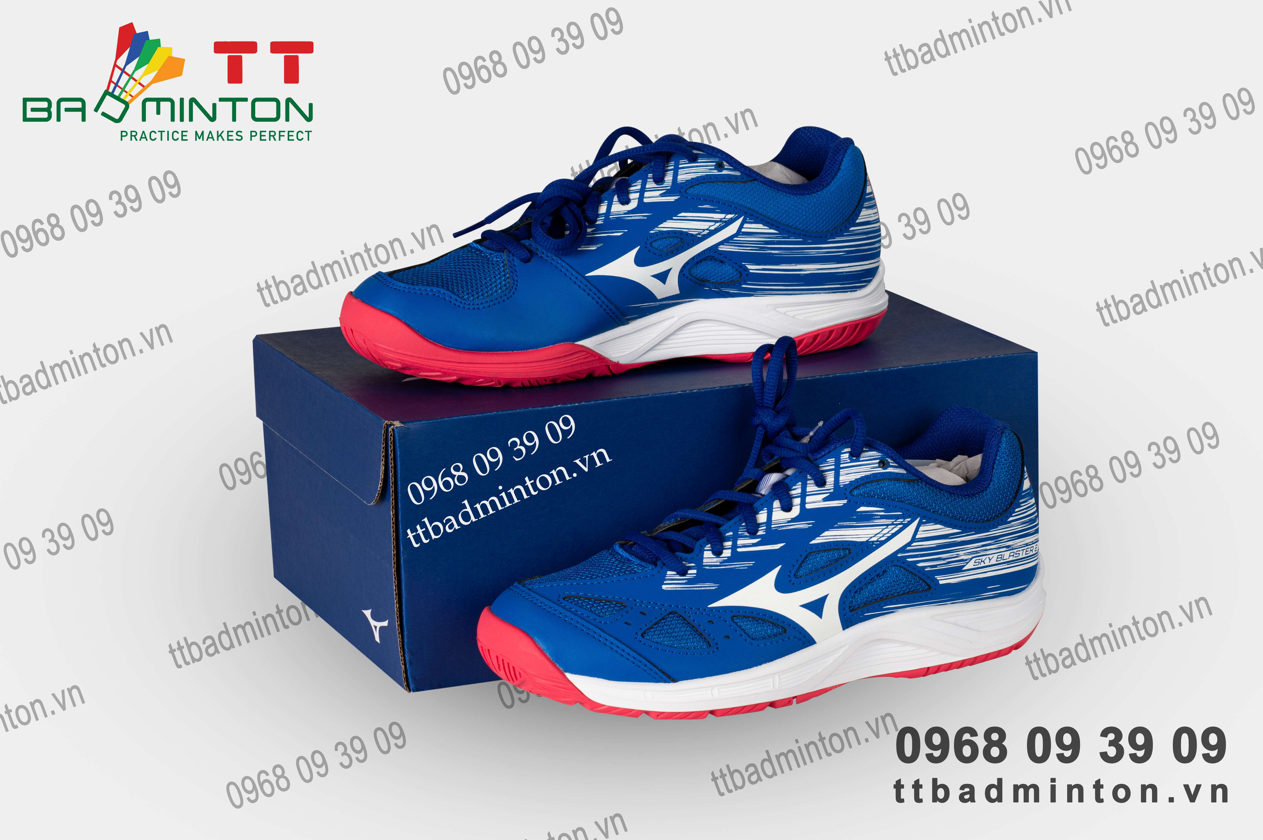 Giày Cầu Lông Mizuno Sky Blaster 2 Xanh Dương