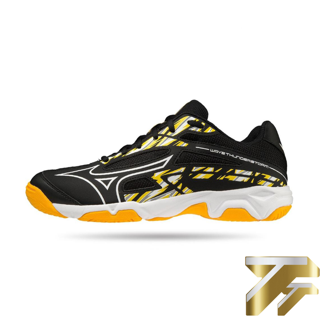 Giày Mizuno Wave Thunderstorm - đen trắng vàng