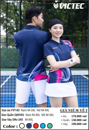 Áo Polo Victec FVT03 - Xanh Navy - Nam