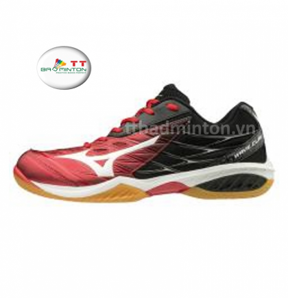 Giày cầu lông Mizuno (Nhật) Wave Claw - Đỏ đen