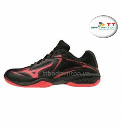 Giày cầu lông Mizuno (Nhật) Wave Claw EL - Đen đỏ
