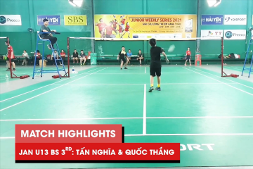 Highlights JWS 2021 (Tháng 1) | BS U13 Tranh hạng Ba: Nguyễn Tấn Nghĩa vs Trần Quốc Thắng