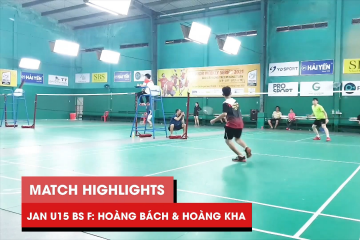 Highlights JWS 2021 (Tháng 1) | BS U15 Chung kết: Đỗ Nguyễn Hoàng Bách vs Trần Hoàng Kha