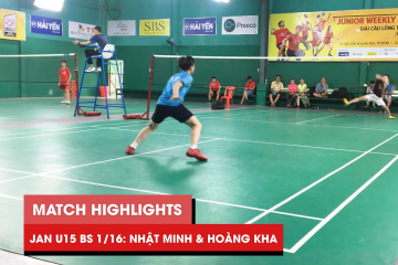 Highlights JWS 2021 (Tháng 1) | BS U15 Vòng 1/16: Lương Nhật Minh vs Trần Hoàng Kha