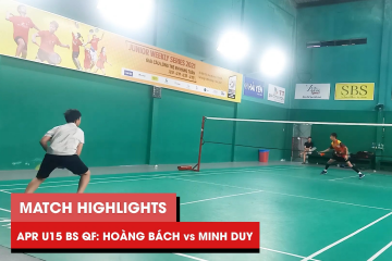 Highlights | JWS 2021 (Tháng 4) | BS U15 Tứ kết: Đỗ Nguyễn Hoàng Bách vs Lê Minh Duy