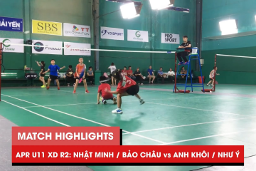 Highlights | JWS 2021 (Tháng 4) | XD U11 Vòng 2 (Bảng dưới): Nhật Minh/Bảo Châu vs Anh Khôi/Như Ý