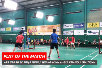 Play of the match | JWS 2021 (Tháng 4) | BD U15 Bán kết: Nhật Minh/Quang Minh vs Gia Khang/Gia Thịnh